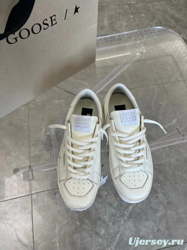 2024 Unisex GGDB White Leather Low Top Sneakers MJ00260