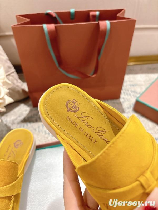 2025 LP Yellow Suede Slippers LY00360