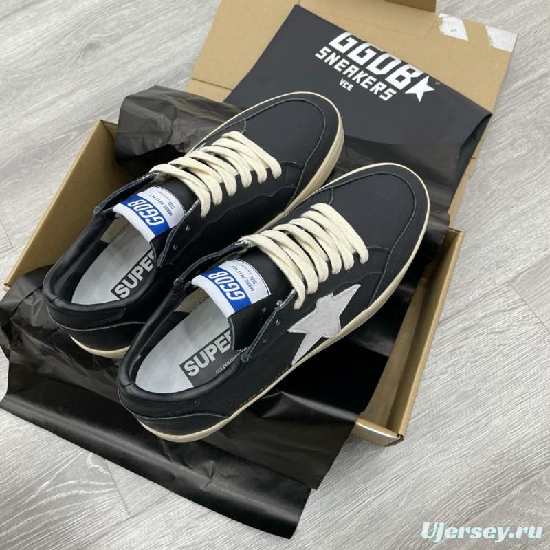 2024 Unisex GGDB Black White Leather Sneakers MJ00260