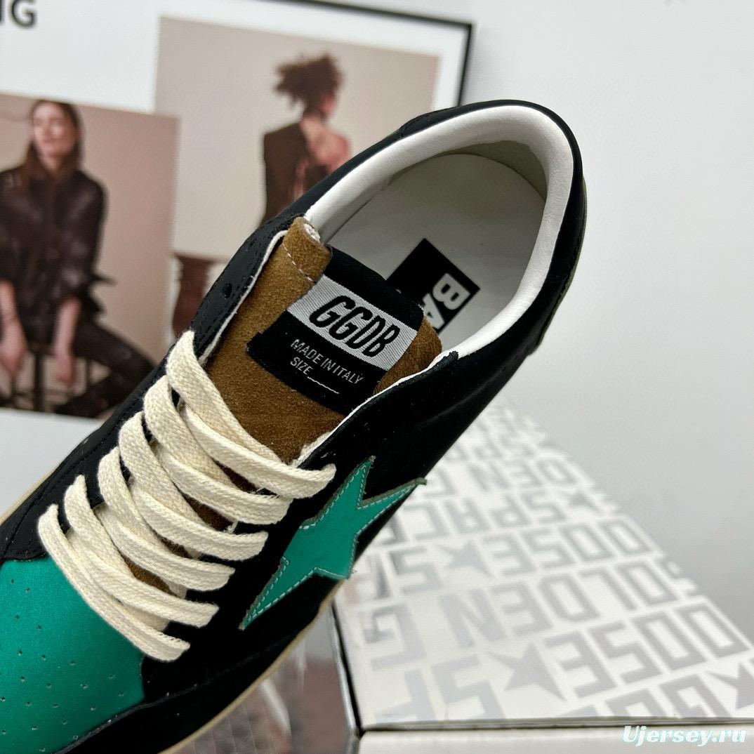 2024 Unisex GGDB Black Green Leather Sneakers MJ00260