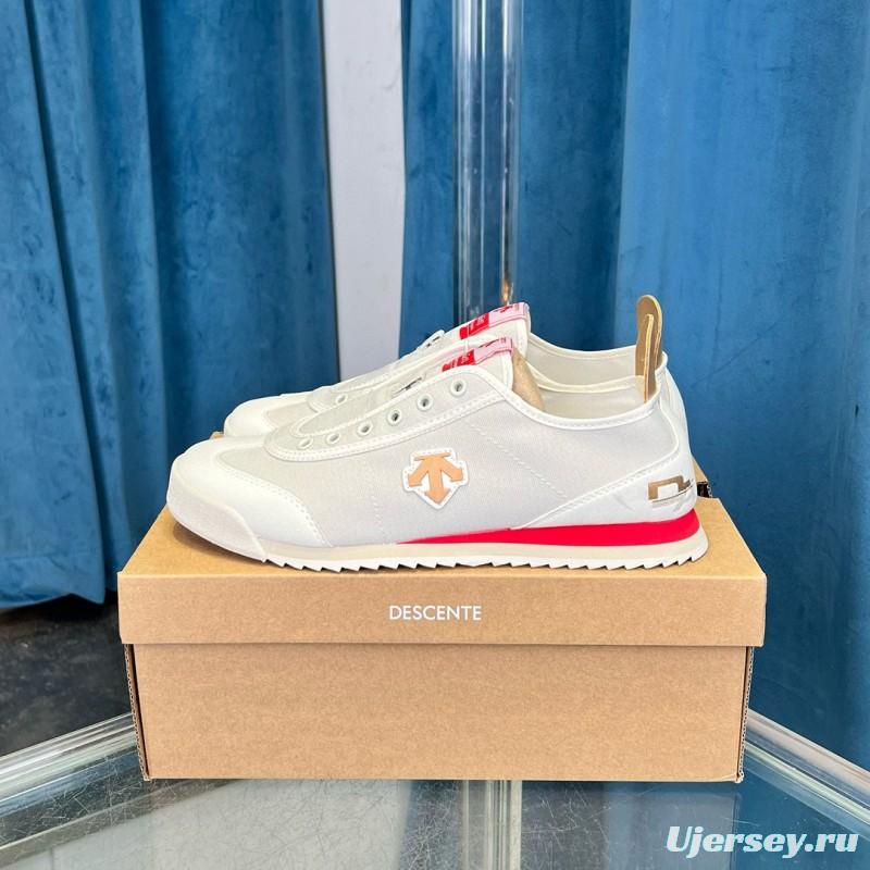 2024 Unisex DESCENTE White Canvas Plimsolls MJ00280