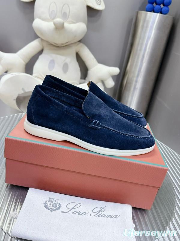 2024 Men Le Parmentier navy suede loafers