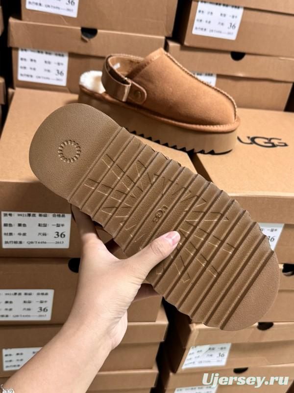2024 UGG Walnut Suede Slippers MJ00170