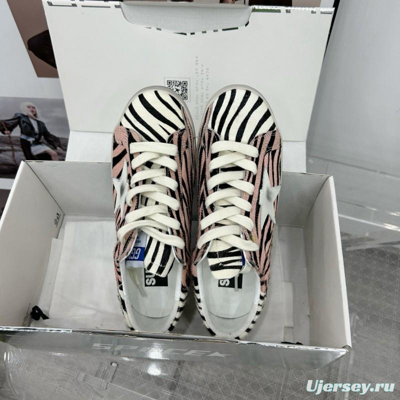 2025 Women GGDB Pink Black White Leather Suede Sneakers