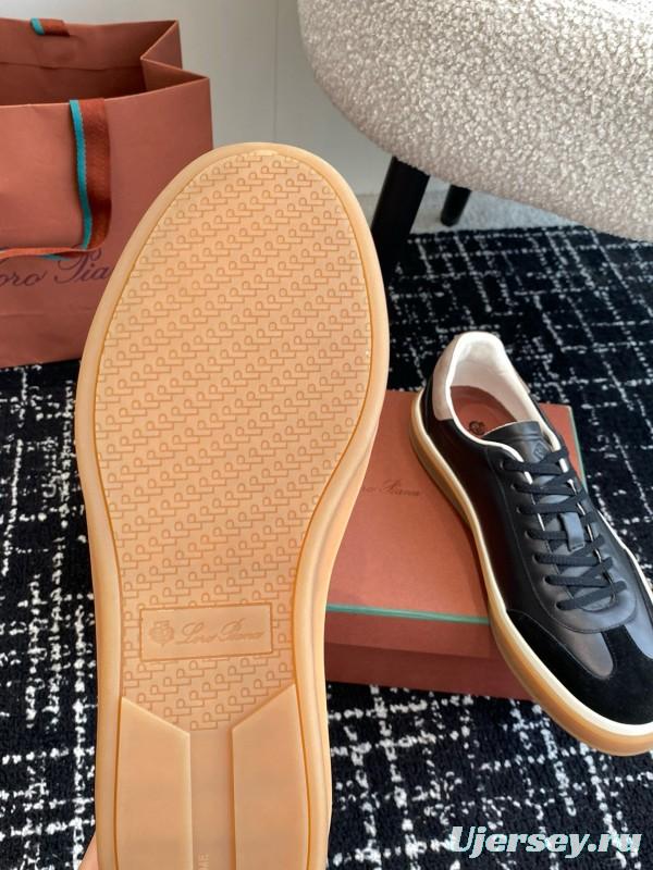 2024 Men Le Parmentier black suede leather casual sneakers MJ00320