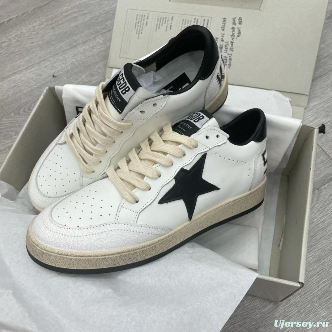 2024 Unisex GGDB White Black Leather Sneakers MJ00260