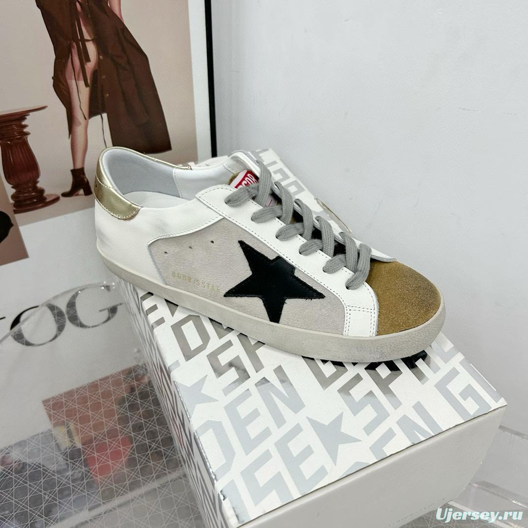 2025 Women GGDB White Black Beige Leather Suede Sneakers