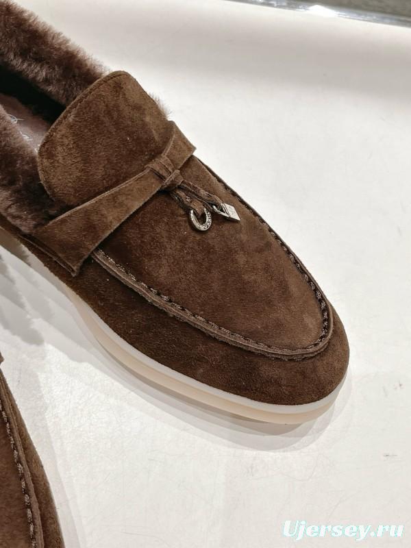 2024 Women LP Brown Suede Loafer MJ00300