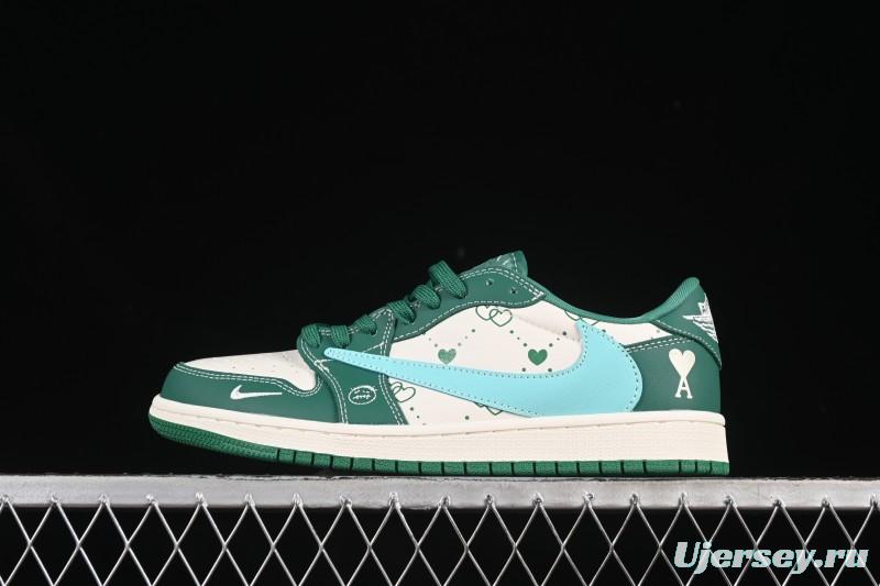 Nike Travis Scott x Fragment Design x Air Jordan 1 Low OG SP AJ1 Low Top Casual Sneakers - LD2025-030