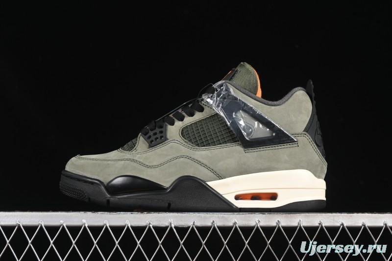 Nike Air Jordan 4 Retro OG Undefeated Collaboration Olive Green Suede - IB1519-200