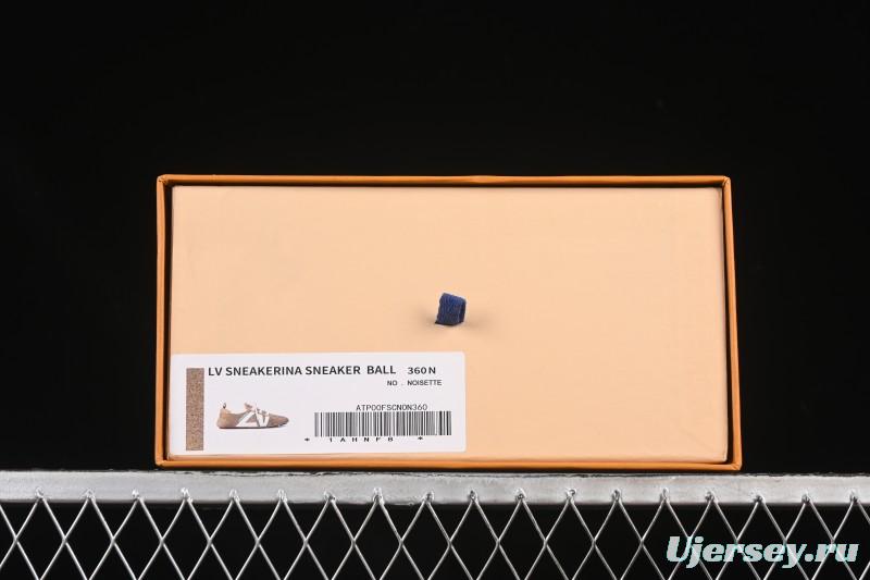 Louis Vuitton Sneakerina Round Toe Lace-Up Ballet Style Flat Training Shoes - N.F6