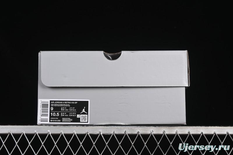 Nike Air Jordan 4 Retro OG Undefeated Collaboration Olive Green Suede - IB1519-200