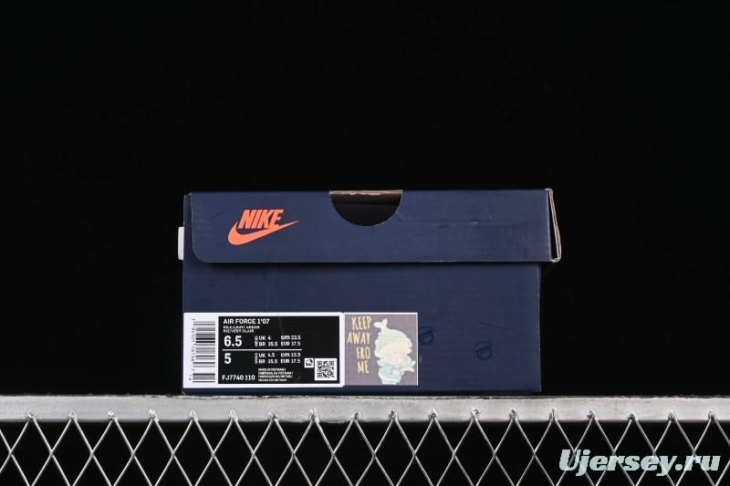 Nike Air Force 1'07 Low Bubble Mart Dimoo Casual Sneakers - FJ7740-110