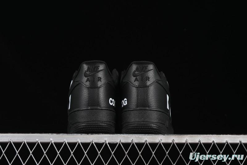 Nike Comme Des Garcons Air Force 1 Low Casual Sneakers with Full-Length Air Cushion - IB9949-001