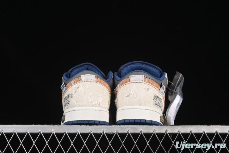 Nike Air Jordan 1 Low Retro Basketball Shoes Panda Mischief Pioneer Knight Brown Grey - 553558-414