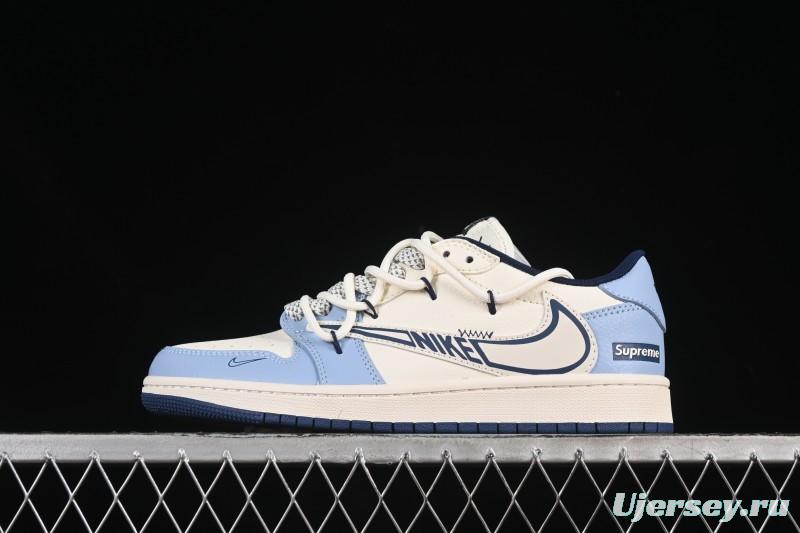 Nike Travis Scott x Fragment Design x Air Jordan 1 Low OG SP AJ1 Low Top Casual Sneakers - DM6868-106