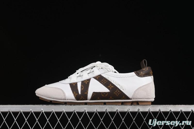 Louis Vuitton Sneakerina Round-Toe Lace-Up Ballet Style Flat Training Shoes - N.F6