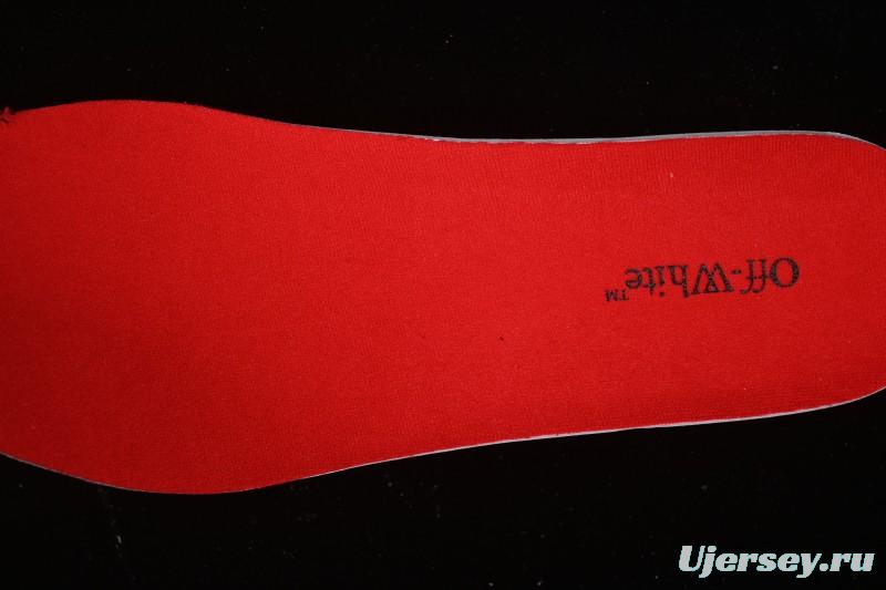 Off-White Be Right Low-Top Lifestyle Casual Shoes in Black Red