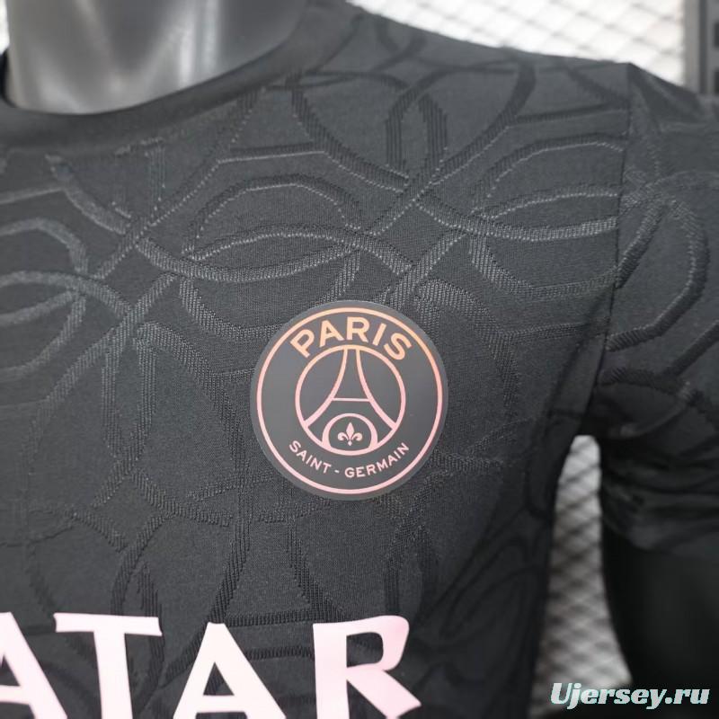 Player Version 25/26 Paris Saint-Germain PSG Black Pre-Match Jersey