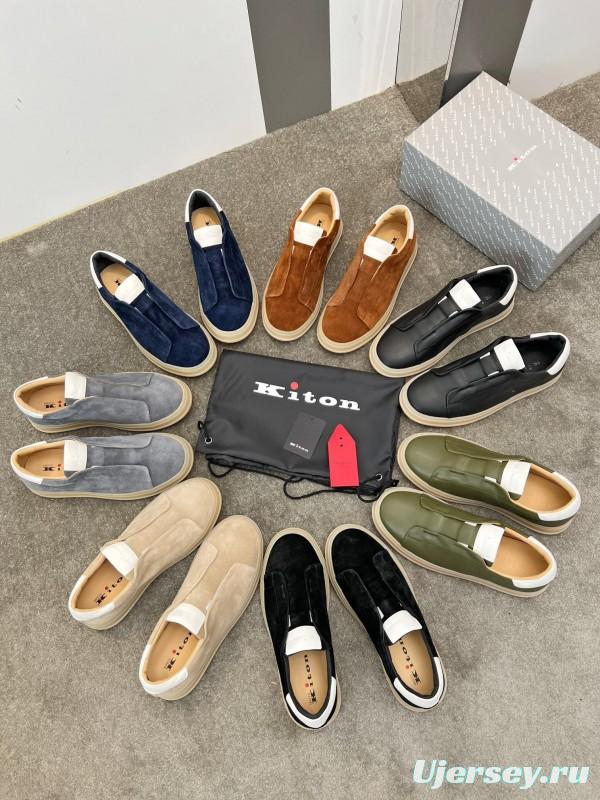 Kiton Men's Four Seasons Classic Casual Slip-On Loafer - AS00320