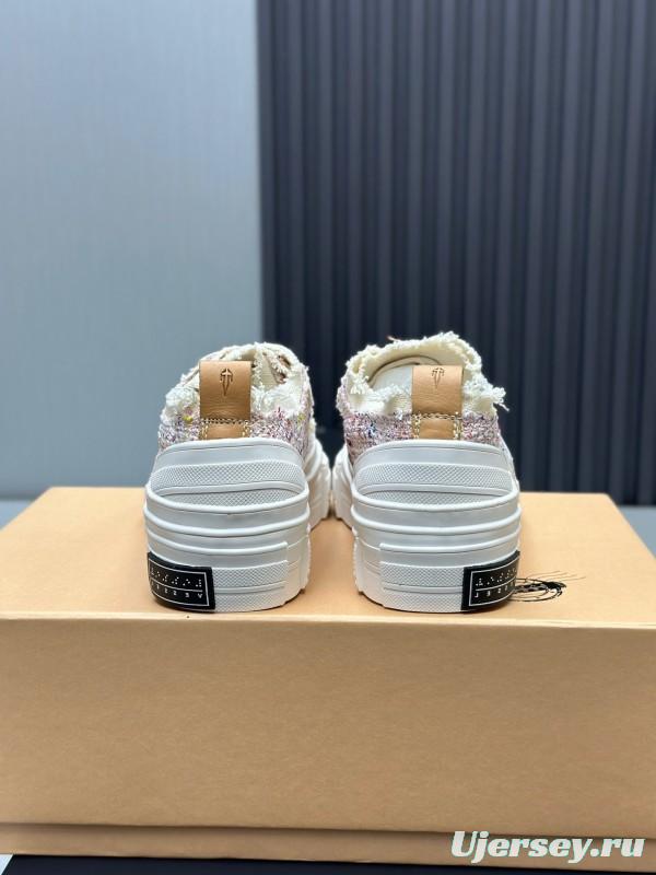 2025 Unisex XVESSEL White Canvas Plimsolls Vulcanized AS00260