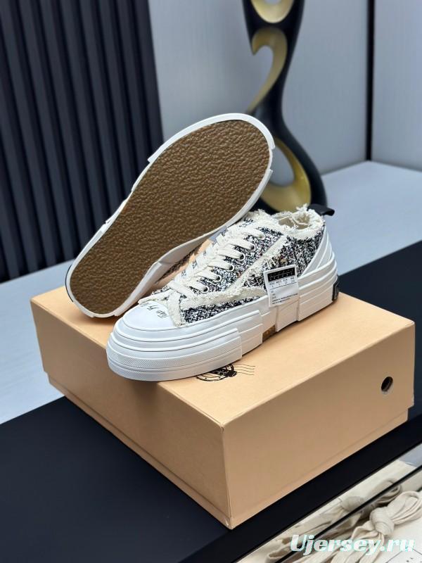 2025 Unisex XVESSEL White Black Canvas Plimsolls Vulcanized AS00260