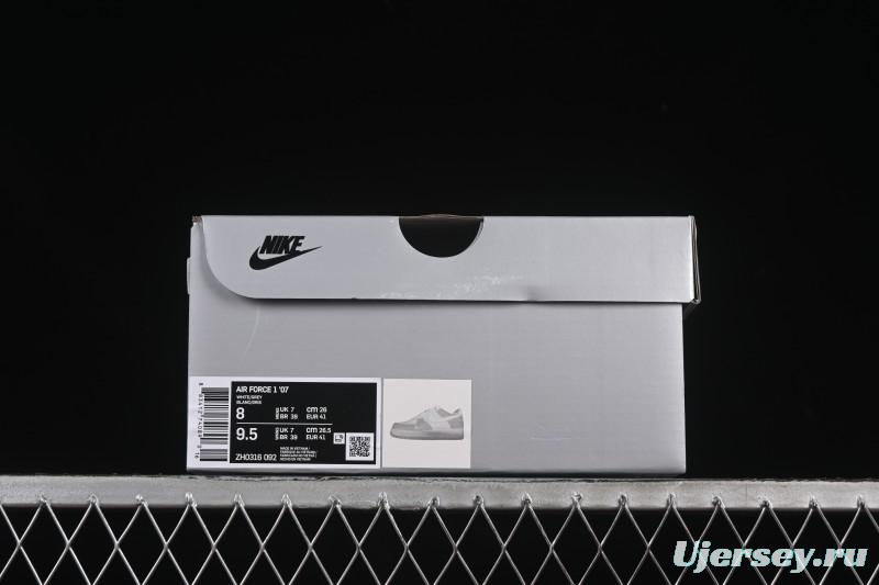 Nike Air Force 1'07 Low Denim Small Swoosh Casual Sneakers - ZH0316-092