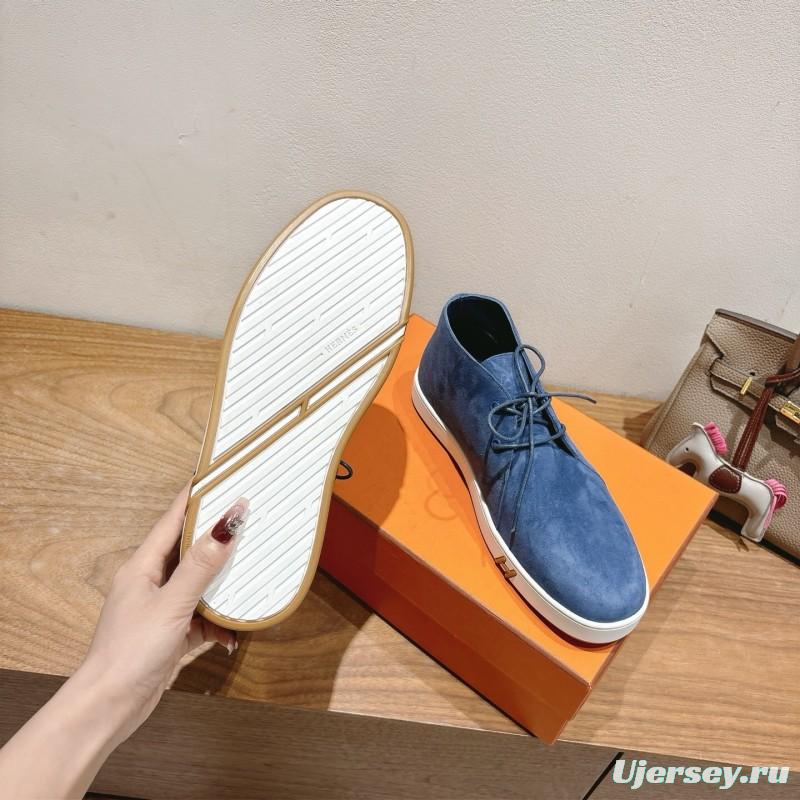 2025 Unisex H Blue Suede Boots AS00380