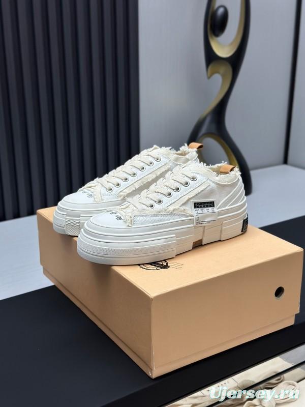 2025 Unisex XVESSEL White Canvas Plimsolls Vulcanized LY00360
