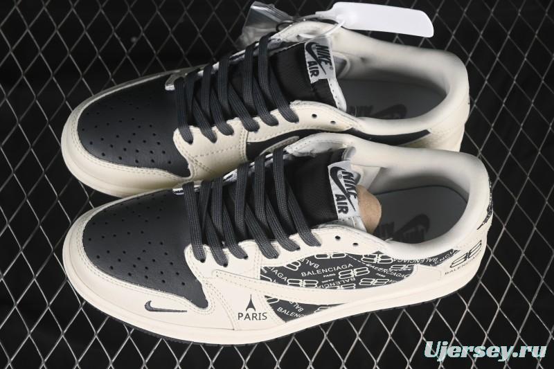 Nike Travis Scott x Fragment Design x Air Jordan 1 Low OG SP AJ1 Low Top Casual Shoes - LD2025-019