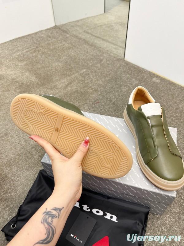 Kiton Men's Four Seasons Classic Casual Slip-On Loafer - AS00320