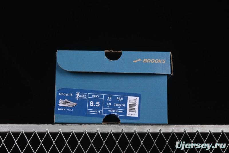 Brooks Ghost 15 Low-Cut Breathable Cushioned Support Casual Sports Running Shoes - 1103931D098