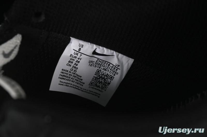 Nike Air Force 1 '07 Low Black Silver Court Low-Top Casual Sneakers - ZH0316-085