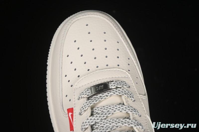 Nike Air Force 1 '07 Low Supreme Collaboration Versatile Beige Casual Sneakers - CS5288-011