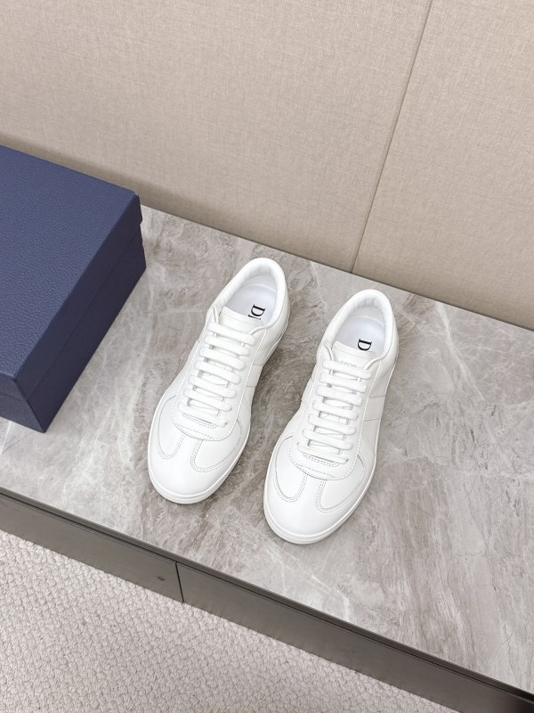 2025 Unisex Dior Black White Grey Leather Suede Sneakers Matchpoint KFY00300