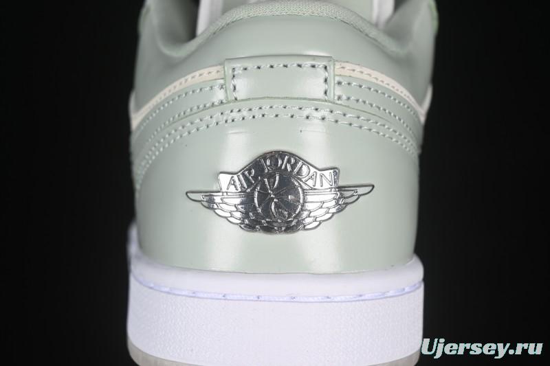 Nike Air Jordan 1 Low AJ1 Amber Green Low Top Casual Skate Shoes HF4078-100