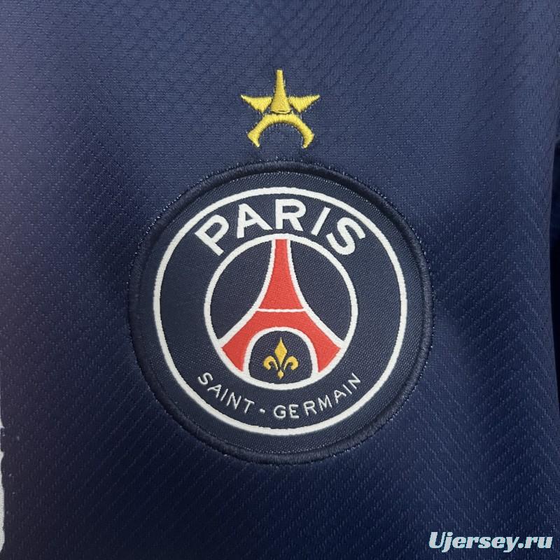 1 Star 24/25 PSG Home Jersey With 25 Champions Printing