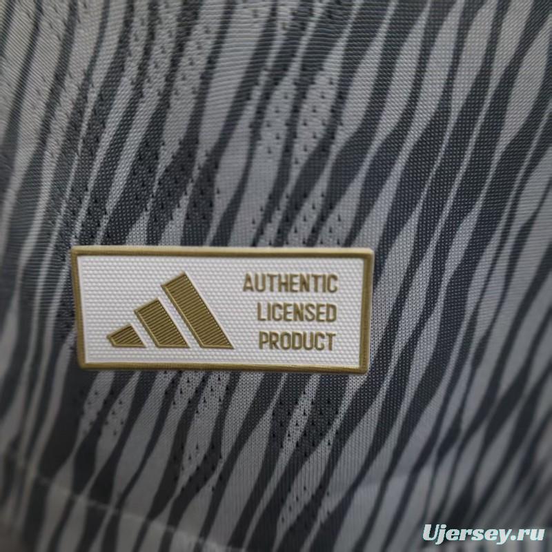 Player Version 25/26 Club America Grey with Diagonal Stripe Pattern Jersey