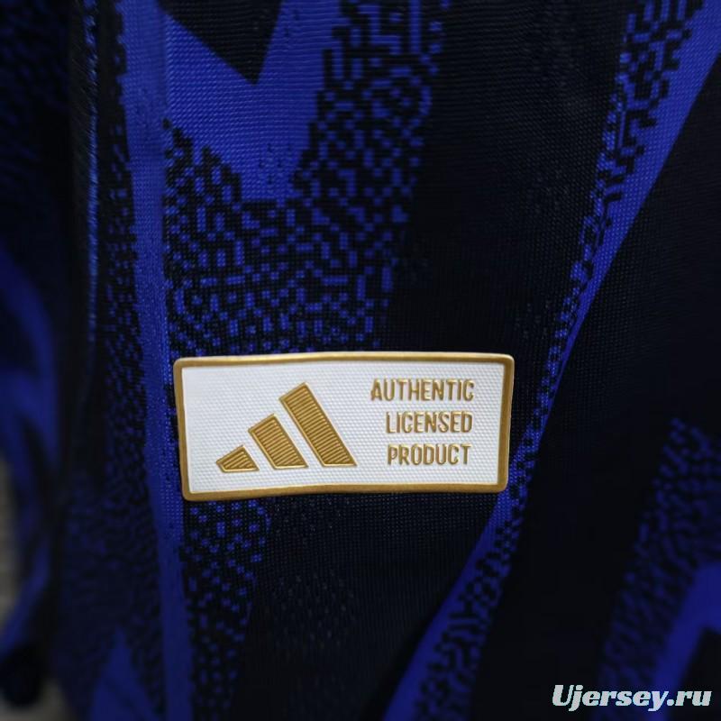 Player Version 25/26 Arsenal Third Blue with Geometric Lightning Pattern Jersey