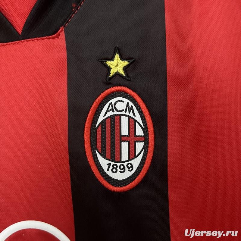 98/99 Kids AC Milan Home Size 16-28 Jersey