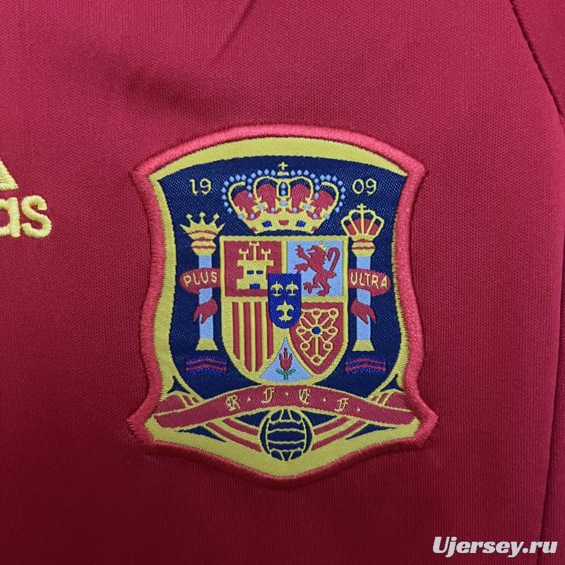 Retro 2010 Kids Spain Home Size 16-28 Jersey