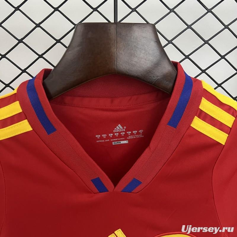 Retro 2010 Kids Spain Home Size 16-28 Jersey