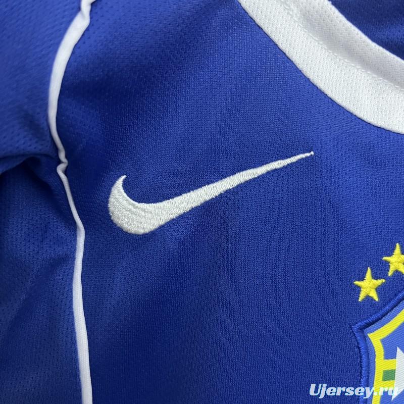 Retro 2004 Kids Brazil Away Size 16-28 Jersey