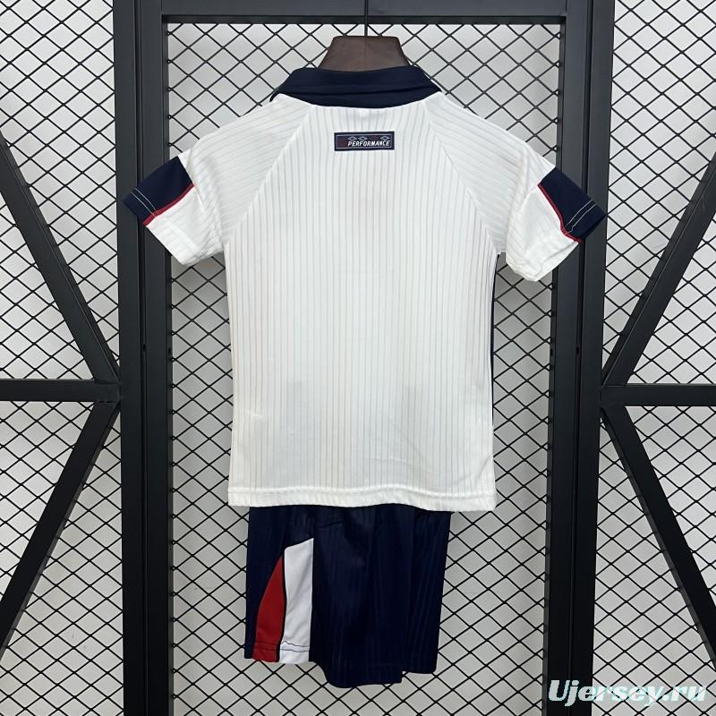 1998 Kids England Home Size 16-28 Jersey