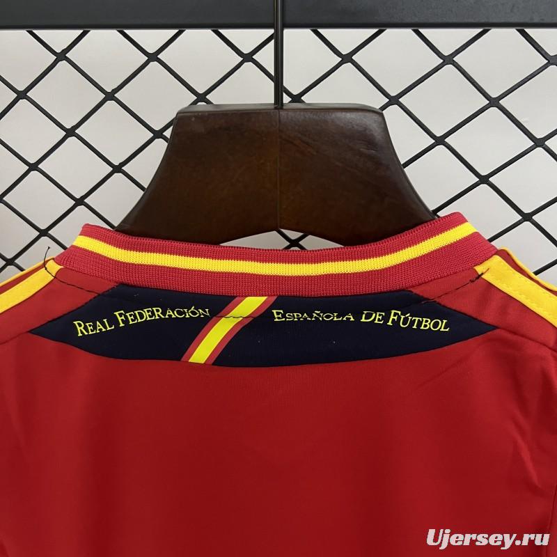 Retro 2012 Kids Spain Home Size 16-28 Jersey