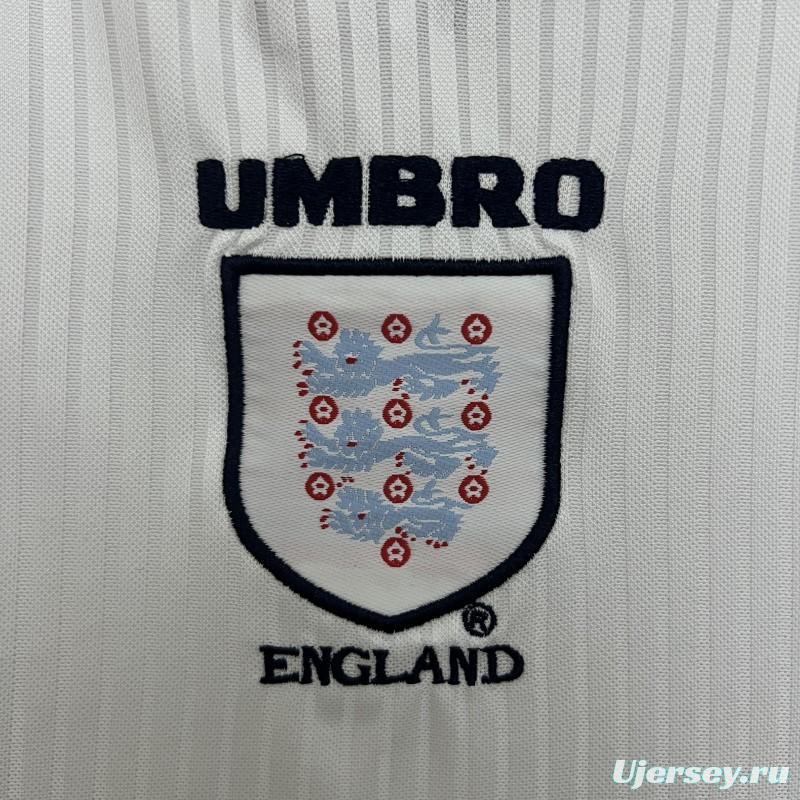 1998 Kids England Home Size 16-28 Jersey