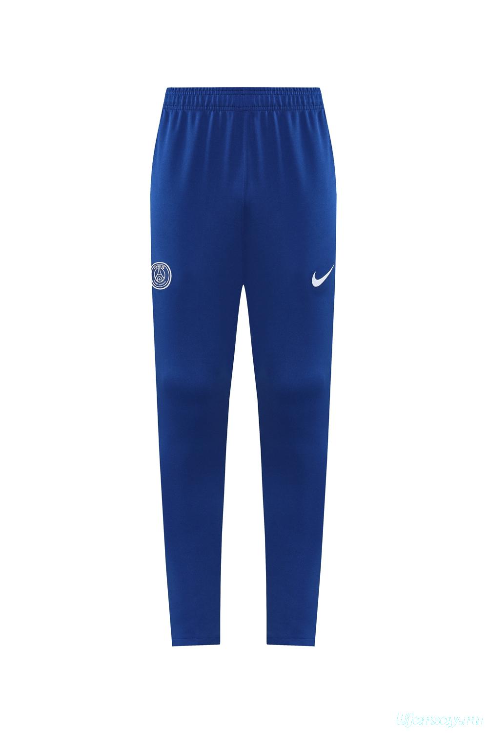 25/26 PSG Blue Full Hoodie Zipper Jacket +Long Pants