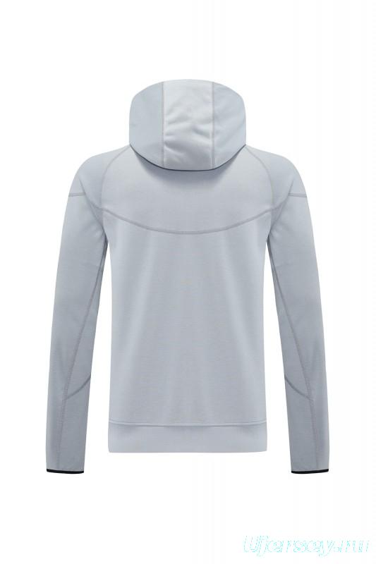 25/26 Barcelona Grey Full Zipper Hoodie Jacket +Long Pants