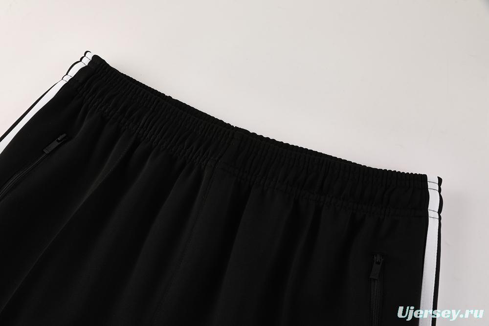 2025 Adidas Original Black Full Hoodie Zipper Jacket +Long Pants