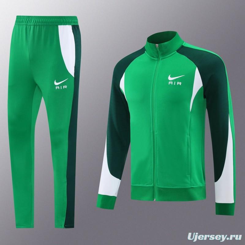 2025 NIKE Green Full Zipper Jacket +Long Pants